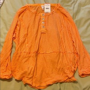 Free People Long Sleeve Henley